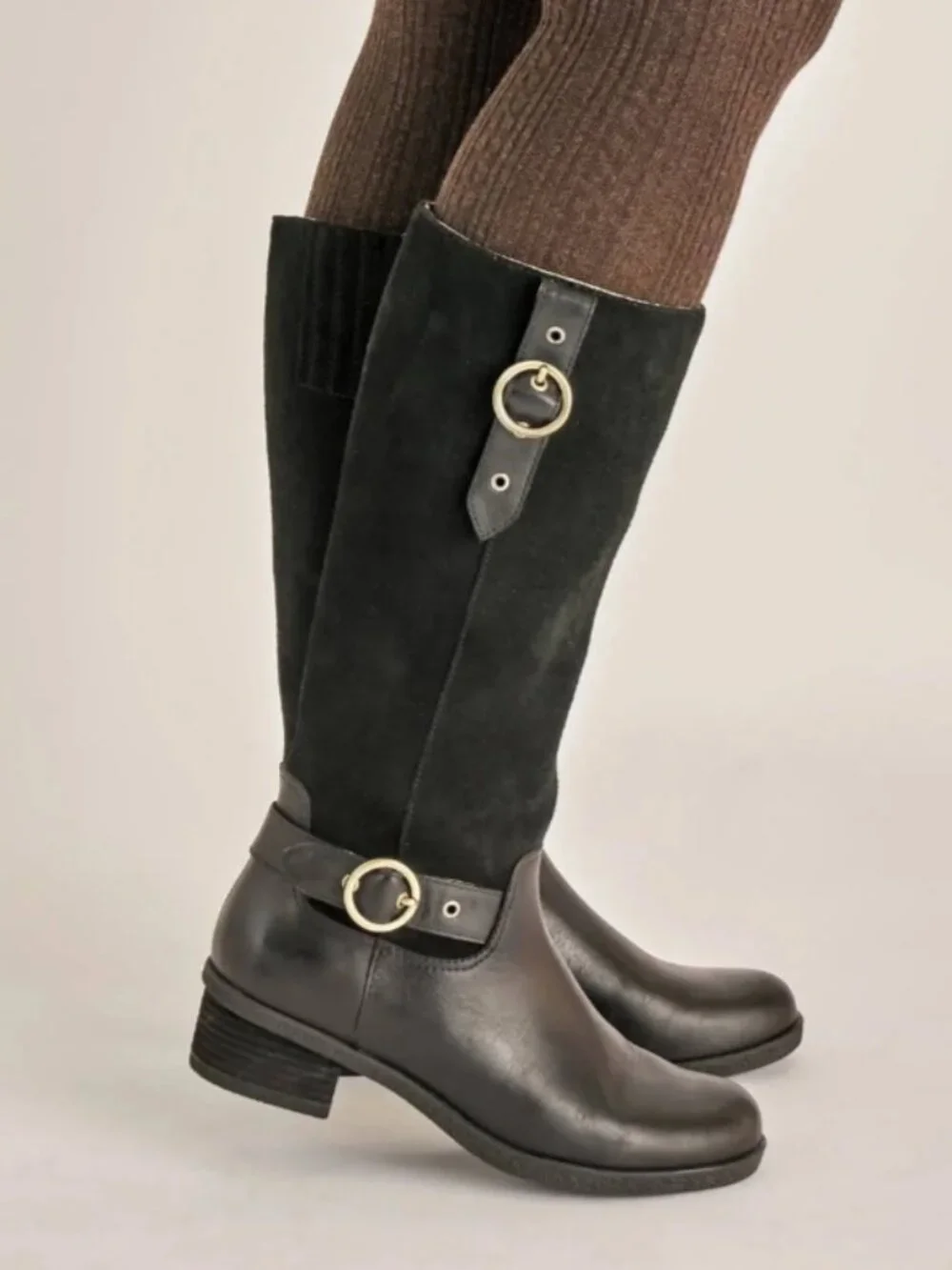 Dansko Dawn Waterproof Tall Boots – Black Leather & Suede – Size 12 (NWT)